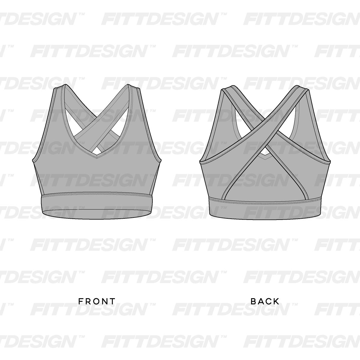 Ladies One Shoulder Side Cut Out Sports Bra, TechPackTemplate