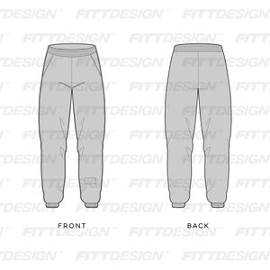 Ladies Organic Lounge Relaxed Fit Cuffed Joggers | TechPackTemplate ...