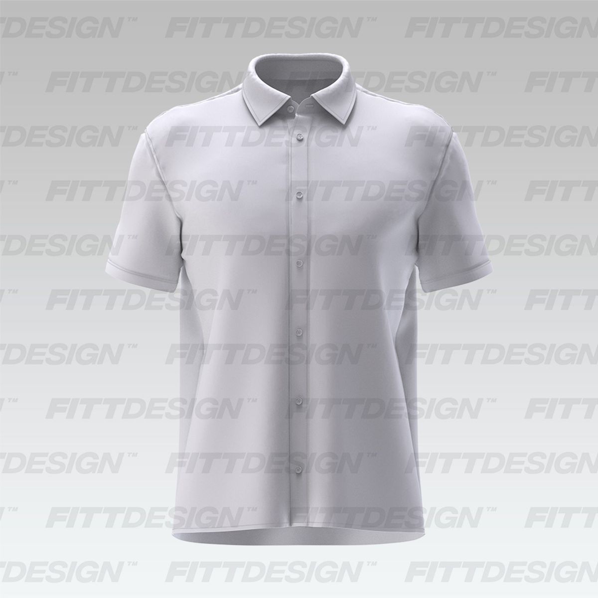 Mens Short Sleeve Fitted Dress Shirt Smart Mockup | ApparelSmartMockup ...