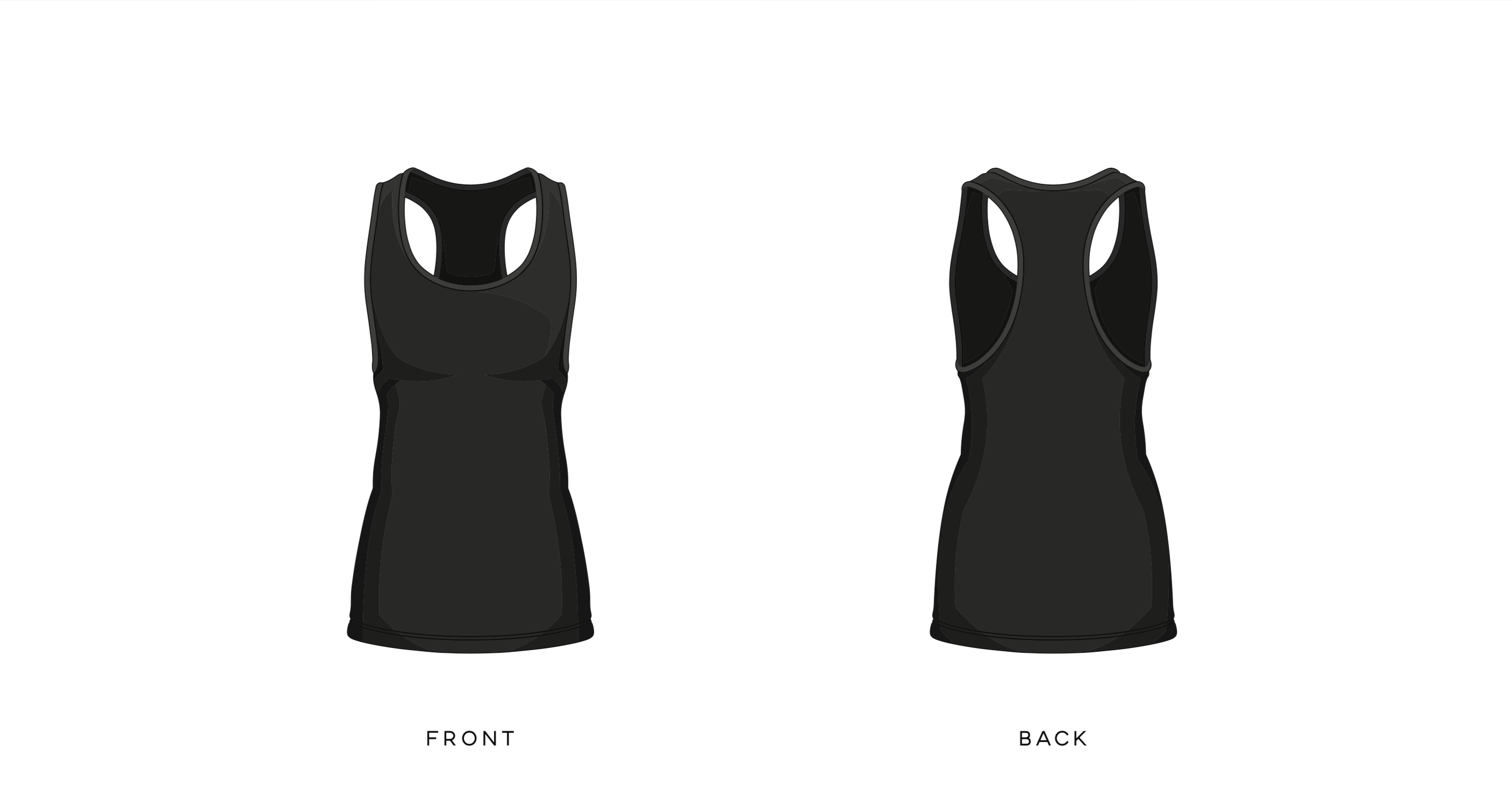 mens tank top template front and back