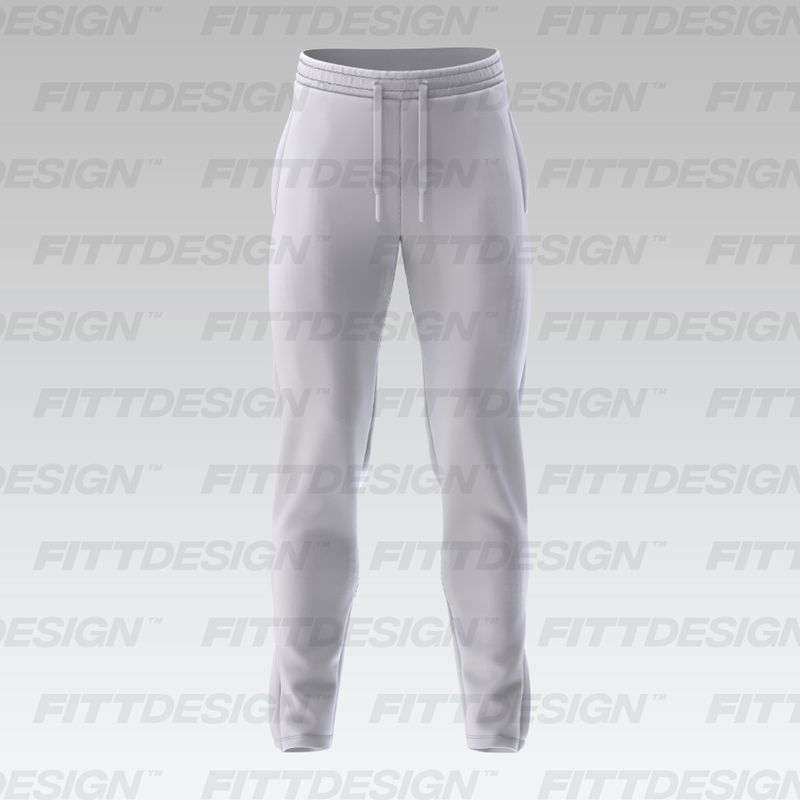 Mens Zip Bottom Fitted Joggers Smart Mockup Vector Template Mock Up